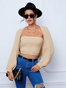 トップス second layer knit cardigan DOUBLE LAYER KNIT CARDIGAN - Sand | ZARA United States